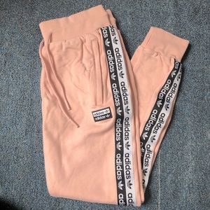 Adidas pink sweatpants